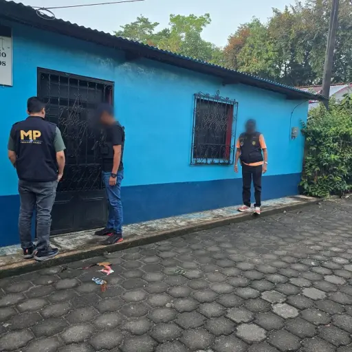 Las diligencias de allanamiento del caso contra pornografía infantil se realizan en Suchitepéquez. ,Ministerio Público