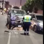 Fuerte colisión complica tránsito en zona 6 de Villa Nuevat