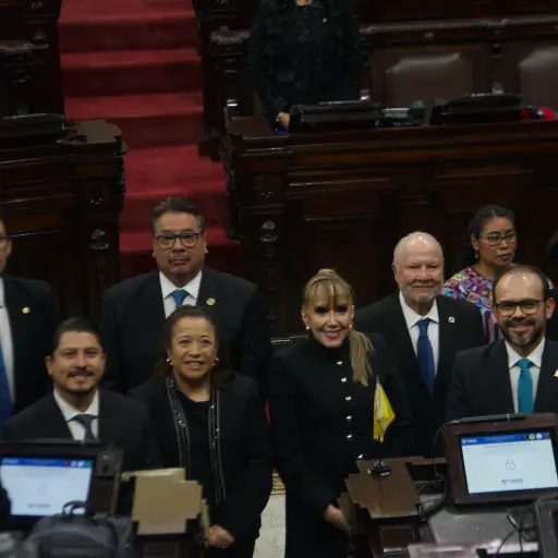 Los magistrados de la Corte de Constitucionalidad electos para el período 2026-2031 fueron juramentados el martes, 24 de marzo de 2026, en el Congreso de la República. ,Omar Solís/Emisoras Unidas