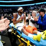 Jugador de los Warriors sufre grave lesión de rodillat