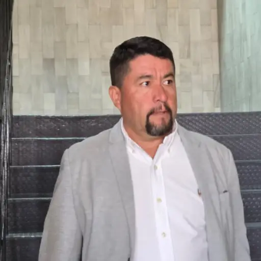 El exalcade de Santa Catarina Pinula, Víctor Alvarizaes, en Torre de Tribunales el miércoles 25 de marzo de 2026. ,Ángel Oliva/EU