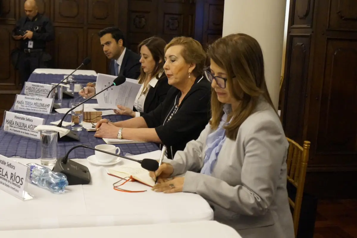 La Misión Especial de la OEA sostuvo una reunión con el presidente, Bernardo Arévalo. , OEA