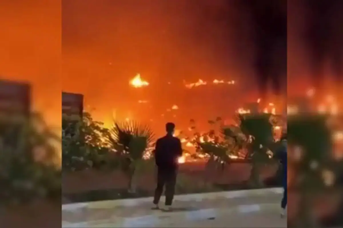 Irán ataca Dimona, sede del programa nuclear de Israel., Captura de pantalla video de X.