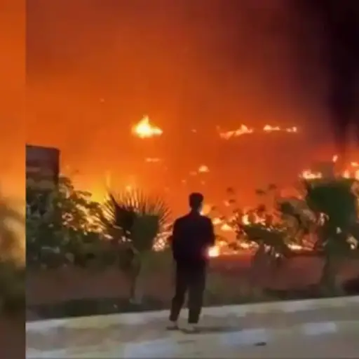 Irán ataca Dimona, sede del programa nuclear de Israel. ,Captura de pantalla video de X.