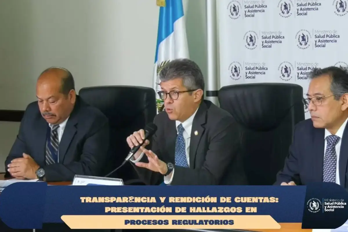 Las autoridades del Ministerio de Salud presentaron resultados de análisis de transparencia., Ministerio de Salud
