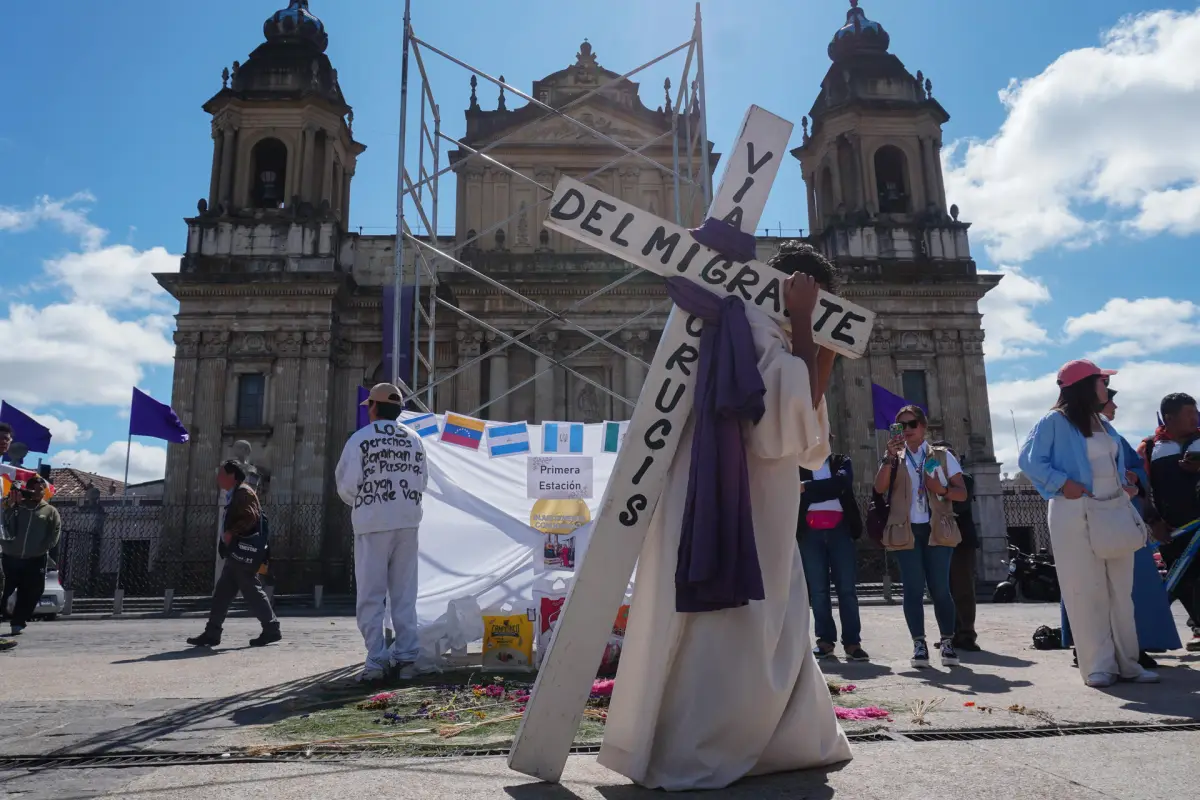 "Viacrucis del Migrante 2026" en Ciudad de Guatemala el 20 de marzo de 2026., EFE