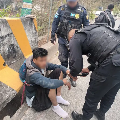 El detenido será enviado a su país, porque permanecía en Guatemala de manera irregular. ,PNC de Guatemala.