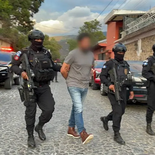 El extraditable número 21 fue sorprendido en San Miguel Dueñas, departamento de Sacatepéquez. ,PNC de Guatemala.