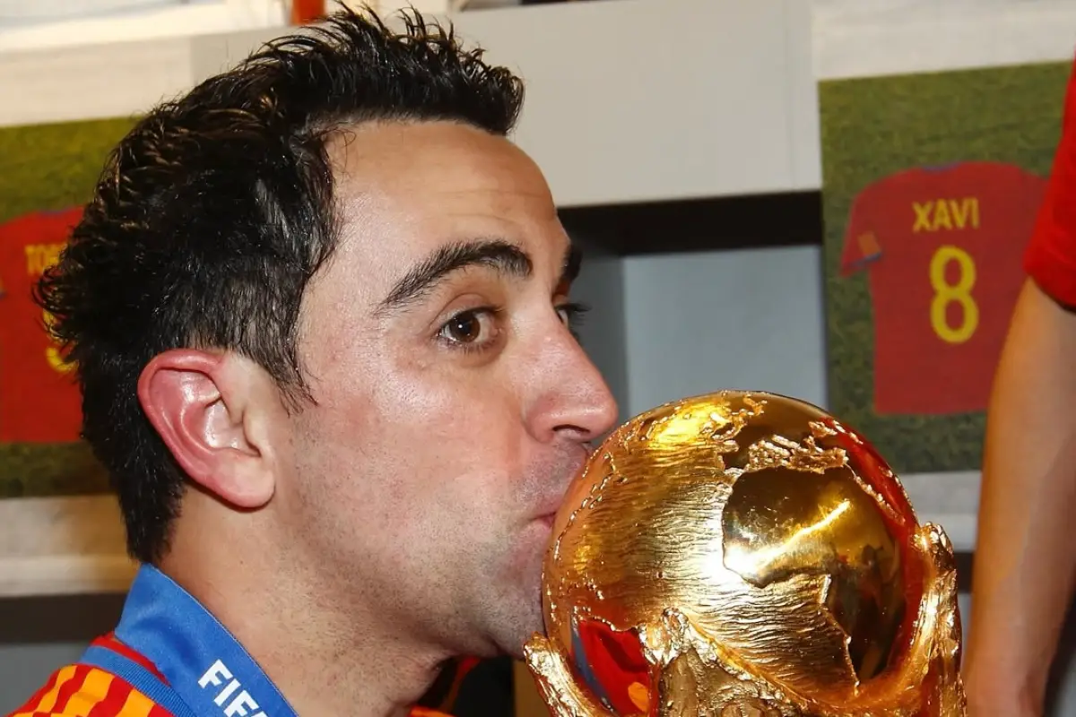 Xavi Hernández, campeón del mundo con España en 2010 - instagram @xavi