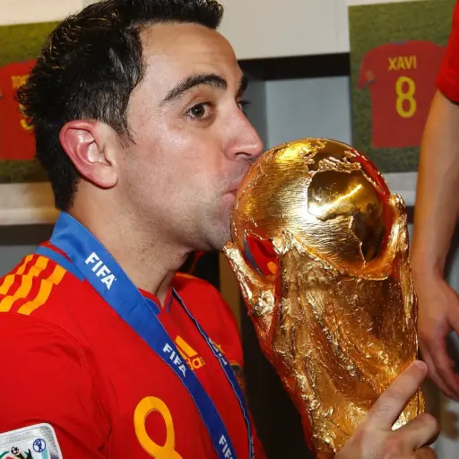 Xavi Hernández, campeón del mundo con España en 2010 - instagram @xavi