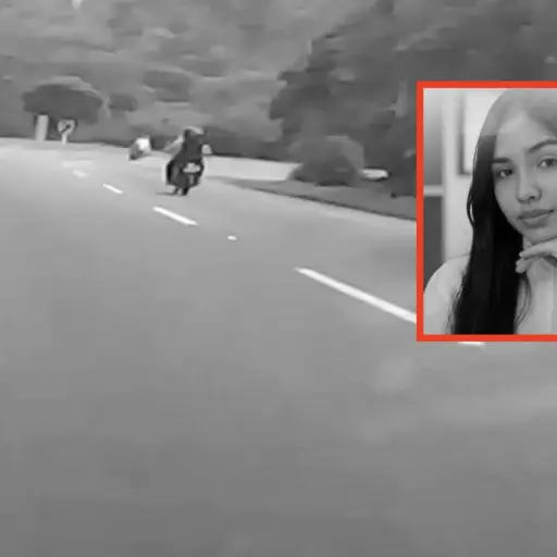 Accidente de motocicleta en el que murió una adolescente en Colombia. ,Captura de pantalla video de X.