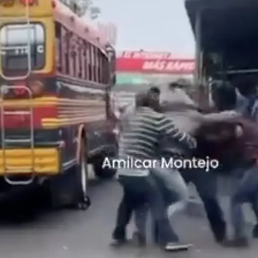 Pilotos y ayudantes se van a los golpes. ,Captura de pantalla video de X.