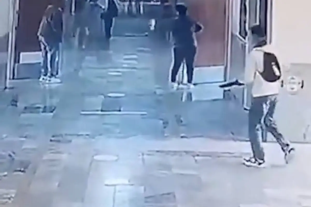 En redes se divulgaron imágenes del ataque armado., Captura de pantalla