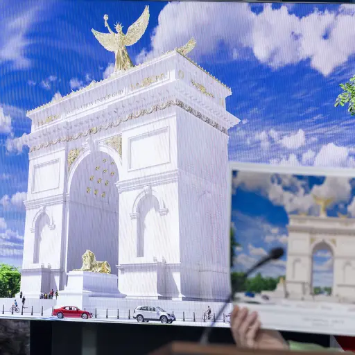 El arco se erigirá en una rotonda conocida como Memorial Circle. ,Foto EFE