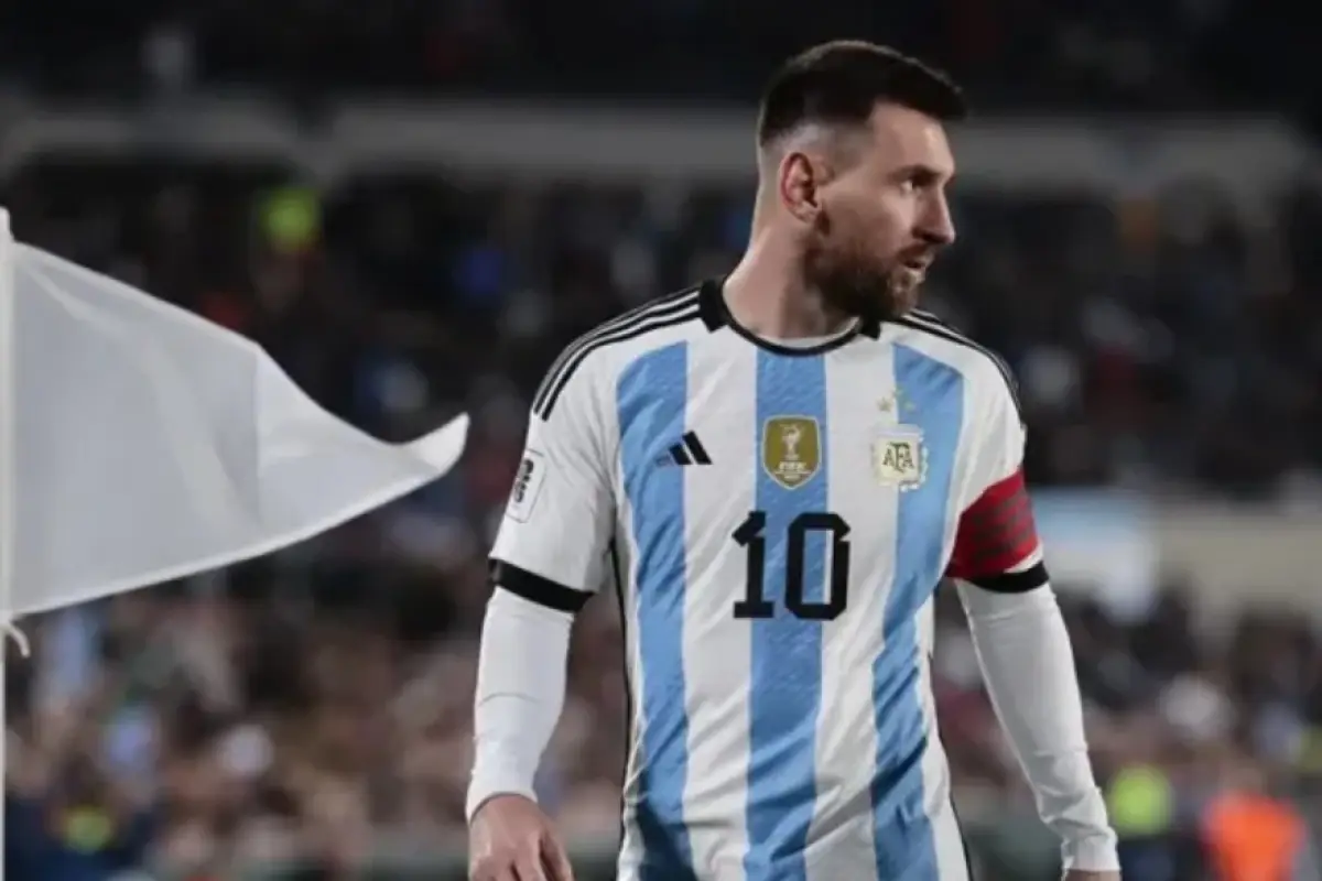 Lionel Messi vistiendo la camisola de la Selección de Argentina