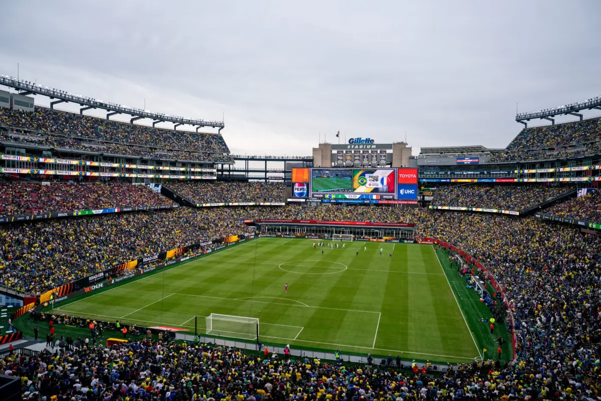 Gillette Stadium durante un partido amistoso entre Brasil y Francia - Gillette Stadium