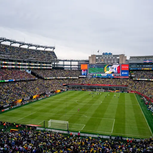Gillette Stadium durante un partido amistoso entre Brasil y Francia - Gillette Stadium