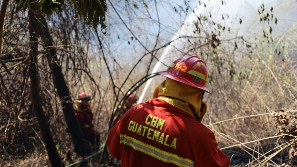 Bomberos Municipales combaten incendio forestal en zona 17 | Bomberos Municipales
