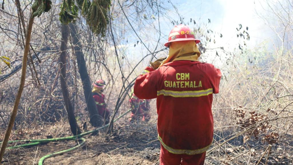 Bomberos Municipales combaten incendio forestal en zona 17 | Bomberos Municipales