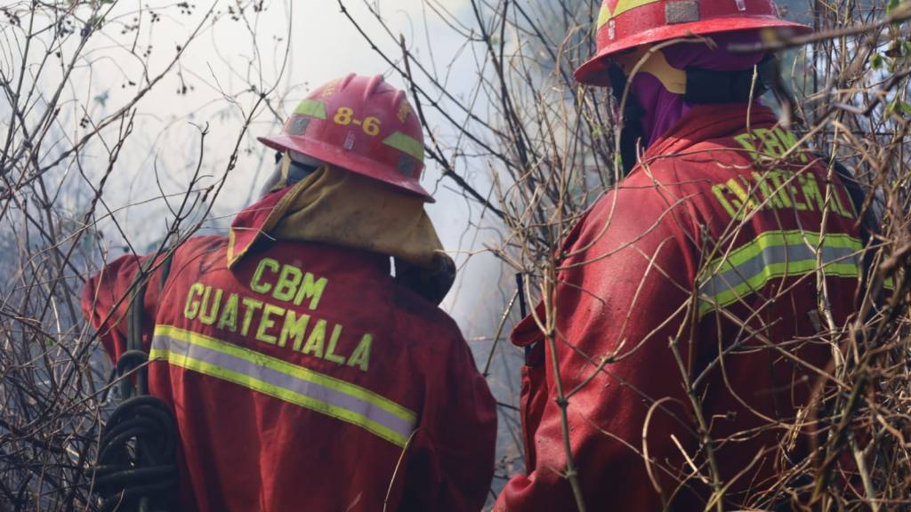 Bomberos Municipales combaten incendio forestal en zona 17 | Bomberos Municipales