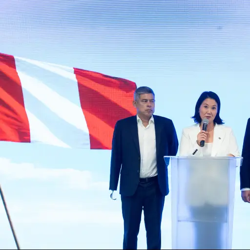 Keiko Fujimori, hija y heredera política del expresidente Alberto Fujimori (1990-2000), es la favorita para competir una vez más por la presidencia peruana en una segunda vuelta electoral. ,Foto EFE