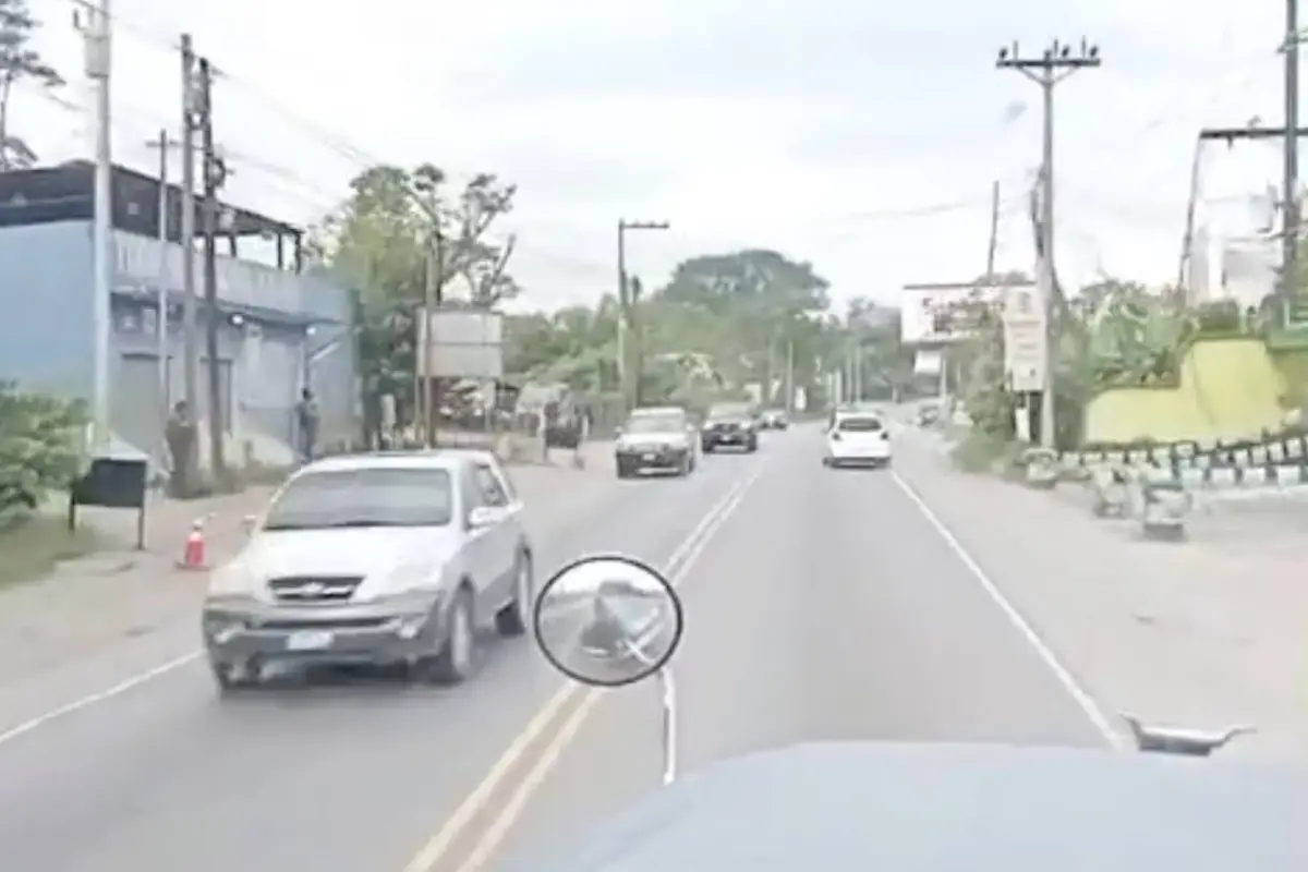 Video viral exhibe a conductor ebrio en ruta al Atlántico., Captura de pantalla video de X.