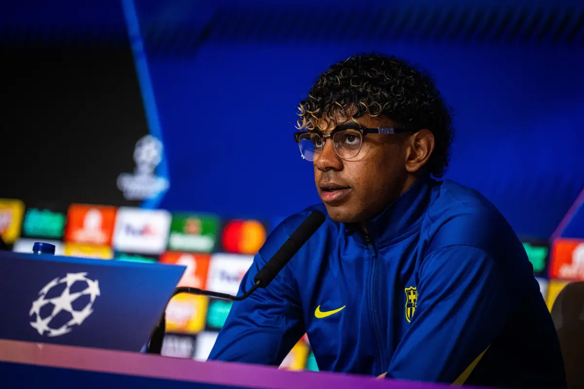 Lamine Yamal en conferencia de prensa - FC Barcelona