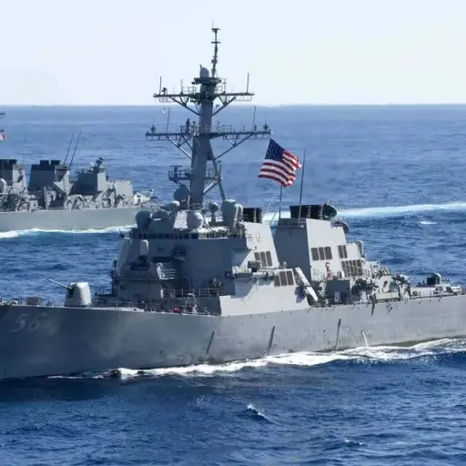 Fotografía de archivo de un destructor de la Armada de Estados Unidos. ,EFE.