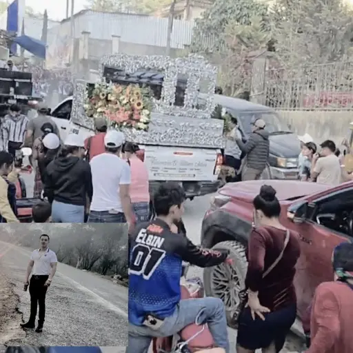 Cientos de personas acompañaron la llegada del joven Jesler Palacios. ,Redes sociales.