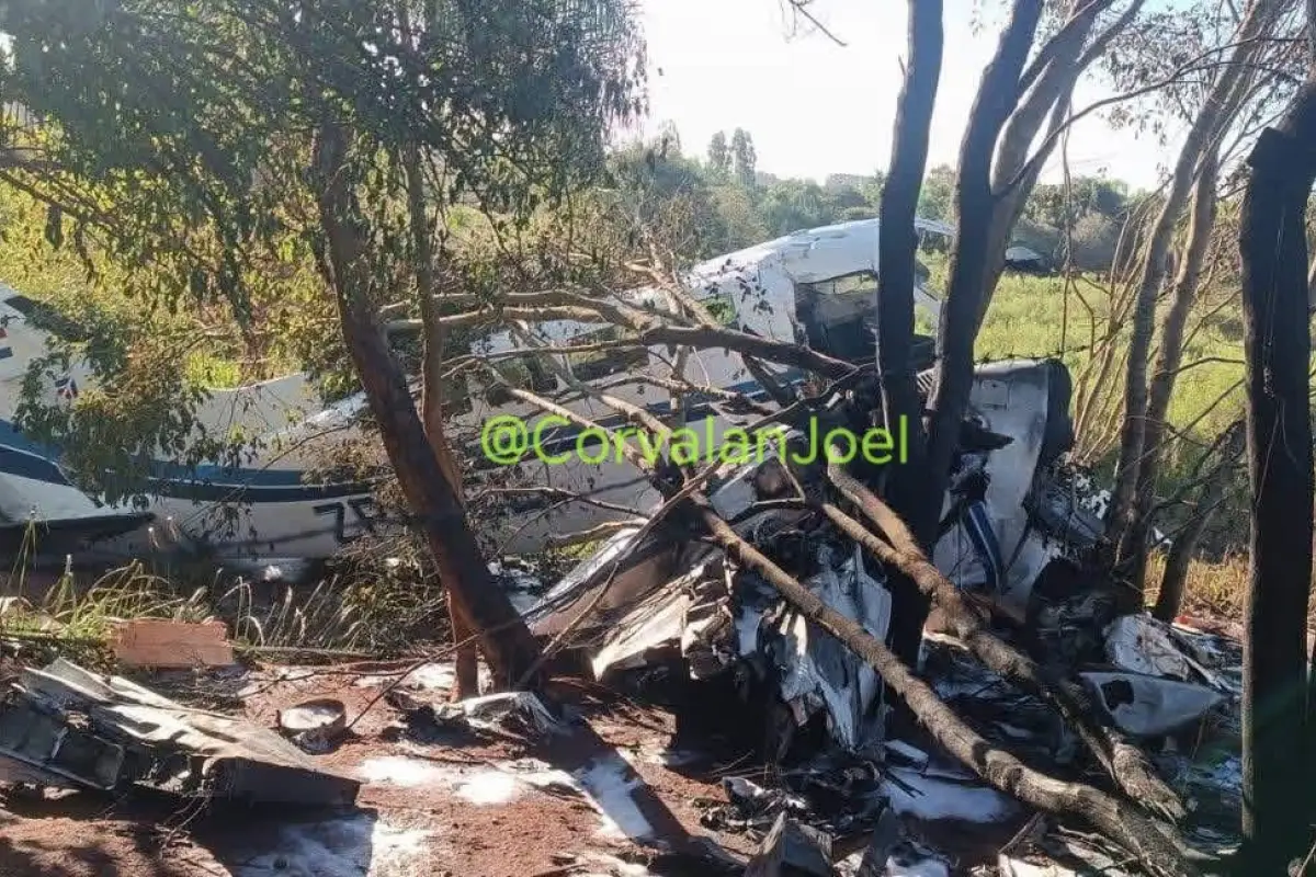 Avioneta se desploma en Paraguay., Redes sociales.