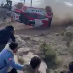 Momento del accidente en Rally Sudamericano 2026 