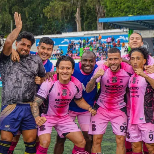 Celebración del Deportivo Mixco - Mixco