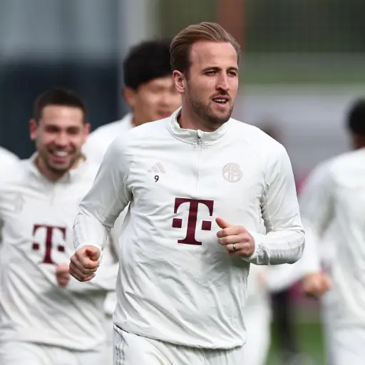 Harry Kane en el entreno del Bayern Múnich - EFE