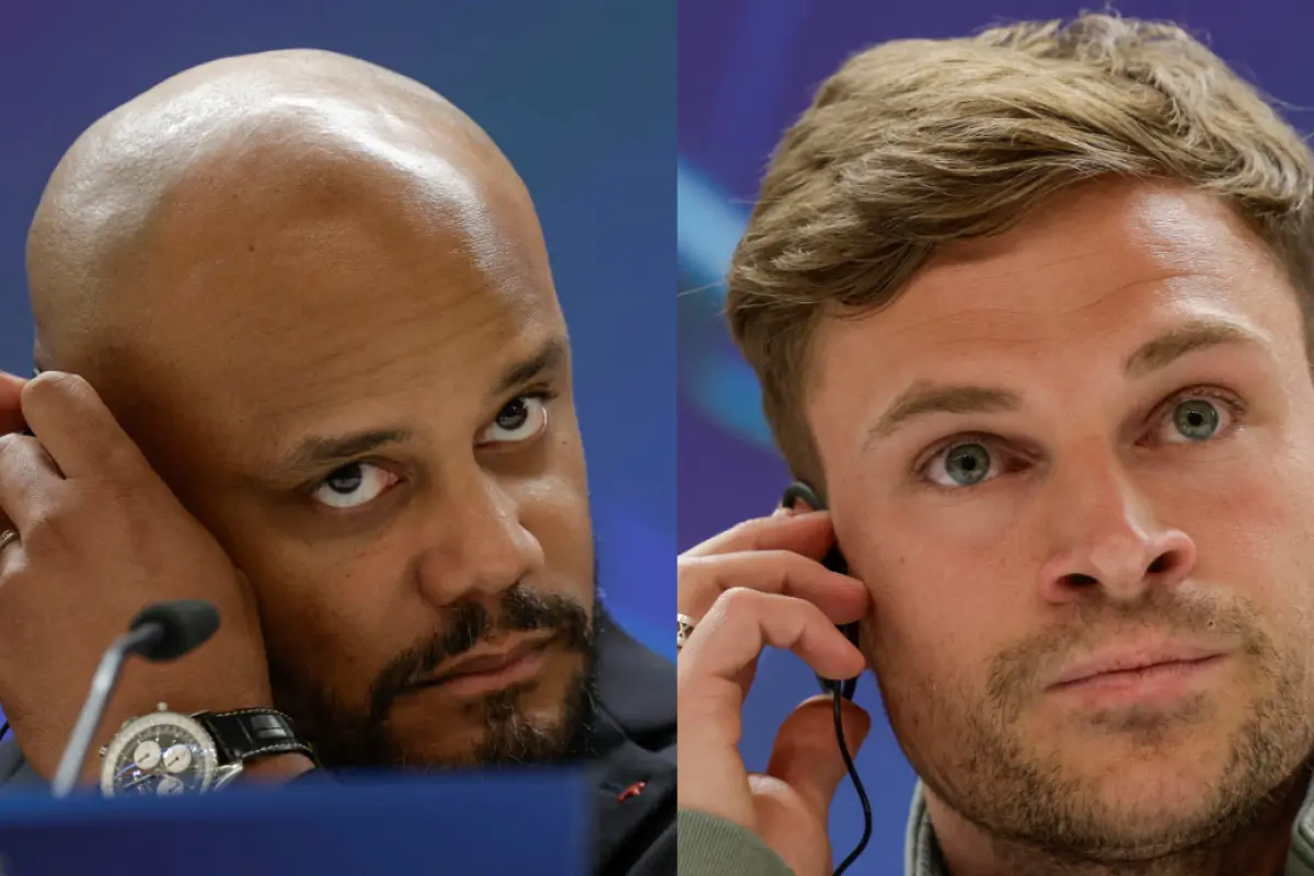 Vincent Kompany y Joshua Kimmich, del Bayern Múnich - EFE