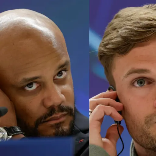 Vincent Kompany y Joshua Kimmich, del Bayern Múnich - EFE