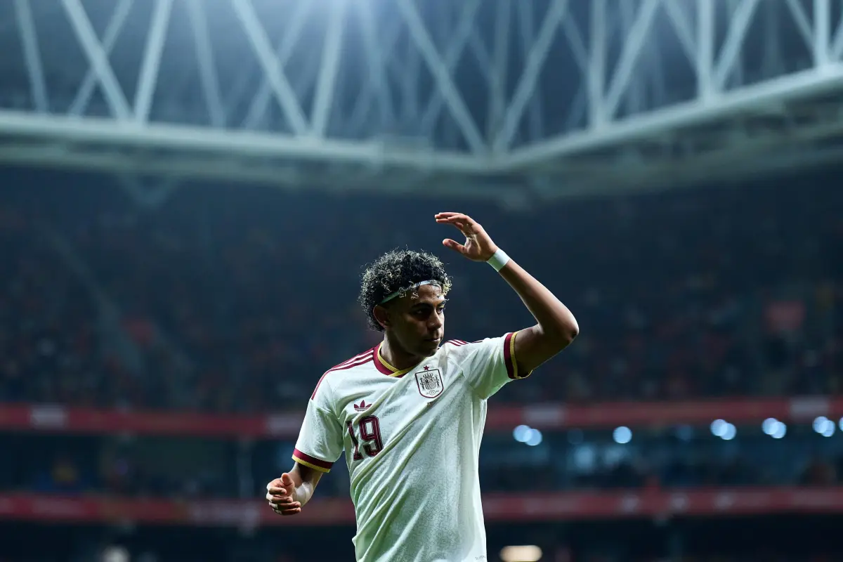 Lamine Yamal en el partido entre España y Egipto - Selección Española de Fútbol