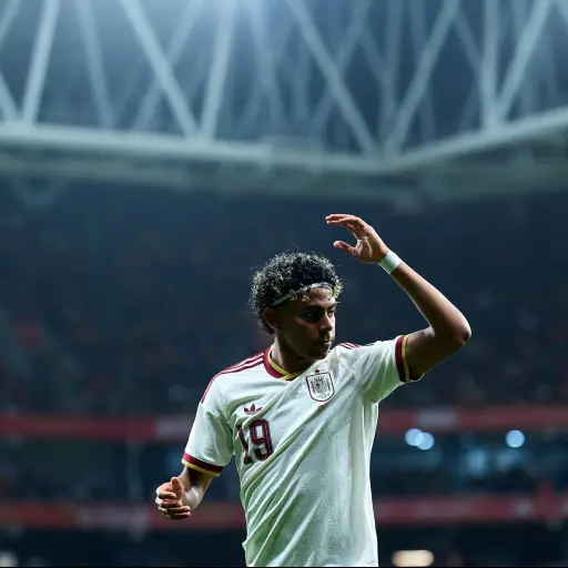 Lamine Yamal en el partido entre España y Egipto - Selección Española de Fútbol