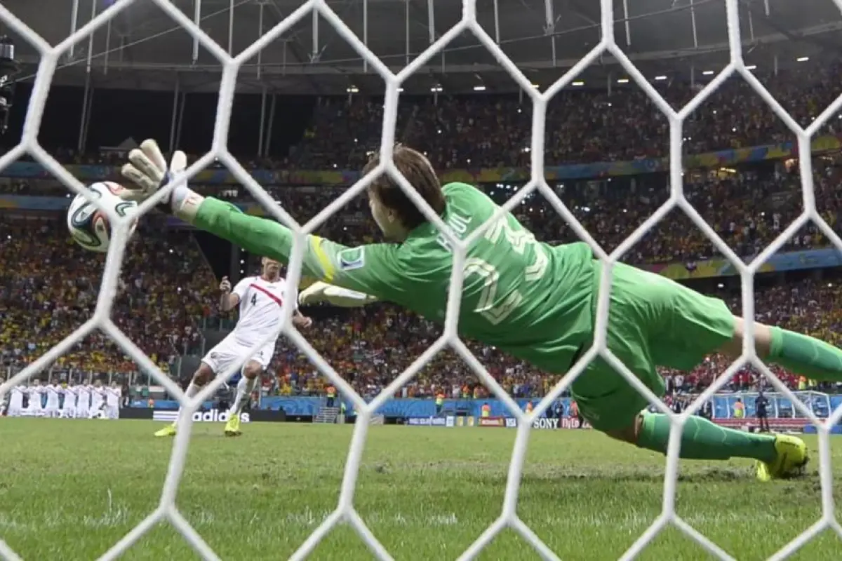 Tim Krul en el duelo de cuartos de final ante Costa Rica 