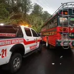 Accidente de autobús deja un fallecido y 10 heridos en la ruta a Escuintlat