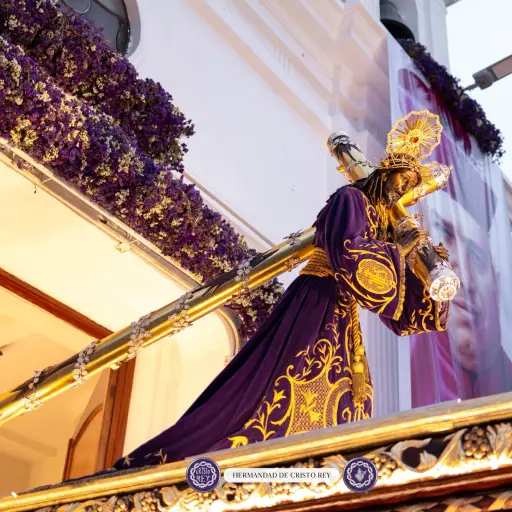 Salida del Cortejo Procesional de Jesús Nazareno Candelaria  ,Hermandad de Cristo Rey