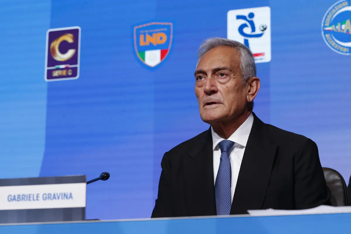 Presidente de la Federación Italiana de Futbol, Gabriele Gravina 