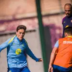 Barcelona prepara el partido contra el Atlético con sus internacionalest