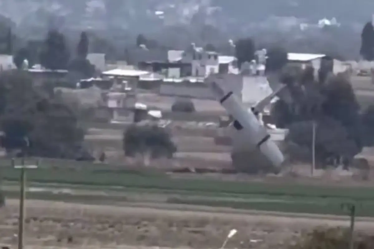 Avioneta cae en México, Captura de video