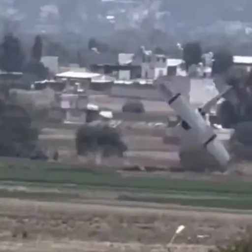 Avioneta cae en México ,Captura de video