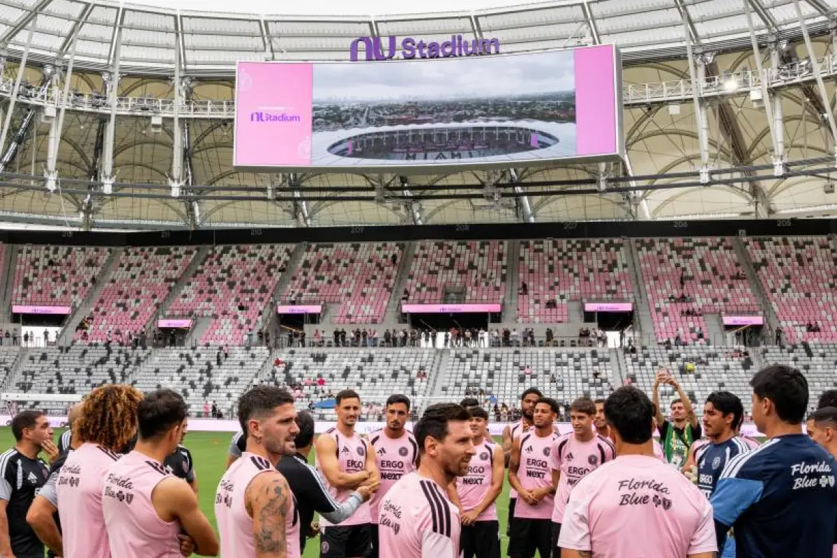 Lionel Messi ya entrenó en el Nu Stadium, la nueva casa del Inter Miami 