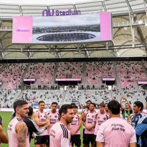 Lionel Messi ya entrenó en el Nu Stadium, la nueva casa del Inter Miami 