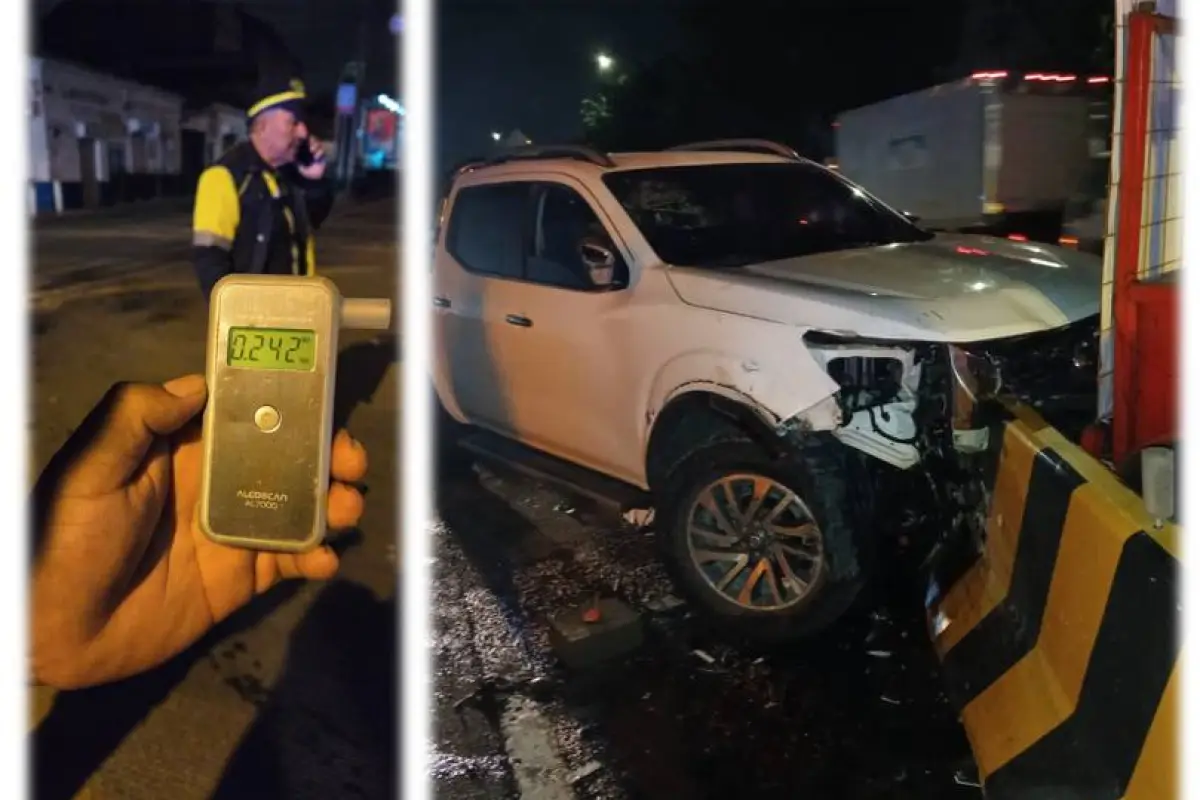 Los casos de accidentes donde se vieron involucrados conductores en estado de ebriedad ocurrieron en la capital y Villa Nueva., PMT