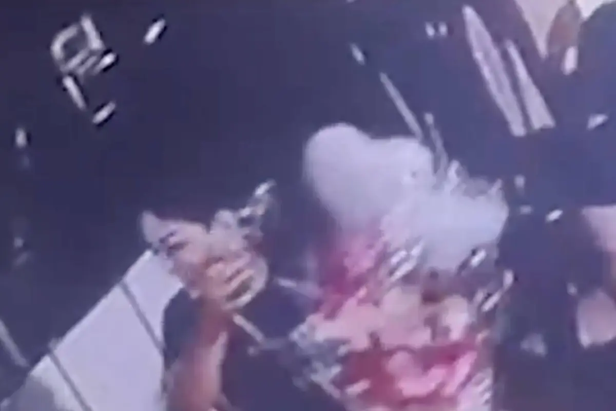 De la celebración al caos., Captura de pantalla video de X.