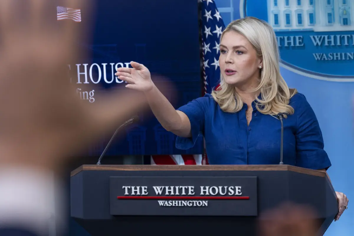 Karoline Leavitt, portavoz de la Casa Blanca, EFE
