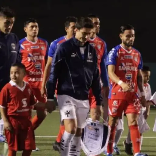 Xelajú durante partido de Concacaf ante Monterrey 